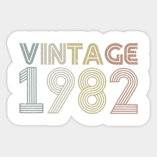 37th Birthday Gift Vintage 1982 Classic Sticker